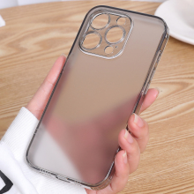 磨砂半透明适用iphone16新款苹果15promax玻璃手机壳13无台阶简约12镜头全包防摔ip14高级男女plus情侣保护套