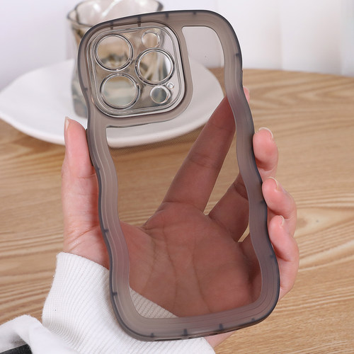 简约波浪纹适用苹果15手机壳iphone17Promax新款16Pro硅胶12全包14镜头mini防摔13P气囊11软壳xr男女plus爆款