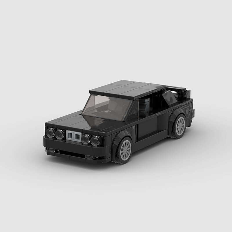 国产MOC小颗粒积木BMW E30 M3创意speed赛车模型儿童益智手工玩具