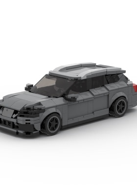 MOC国产小颗粒拼搭积木商务轿车Leon ST FR创意模型儿童益智玩具