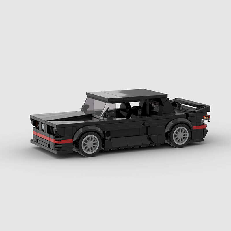 国产兼容性小颗粒积木经典speed系列宝马M3 E30赛车模型儿童玩具