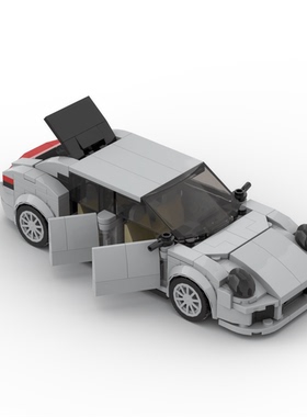 MOC小颗粒积木speed超跑Panamera Turbo S模型儿童益智手工玩具