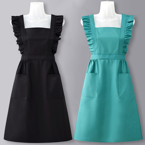 防水防油围裙公主风女士