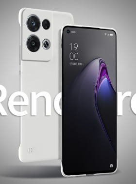 适用opporeno8手机壳新款reno8pro+无边框5g半包不顶膜女透气散热高端op超薄0pp0防摔高级0ppo男款硬壳透明十