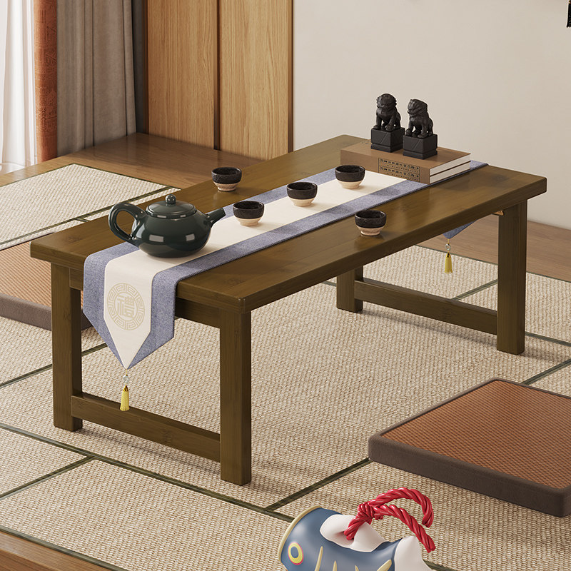 简约现代家用折叠茶桌小户型便携茶几客厅学习桌小桌子长方形茶台