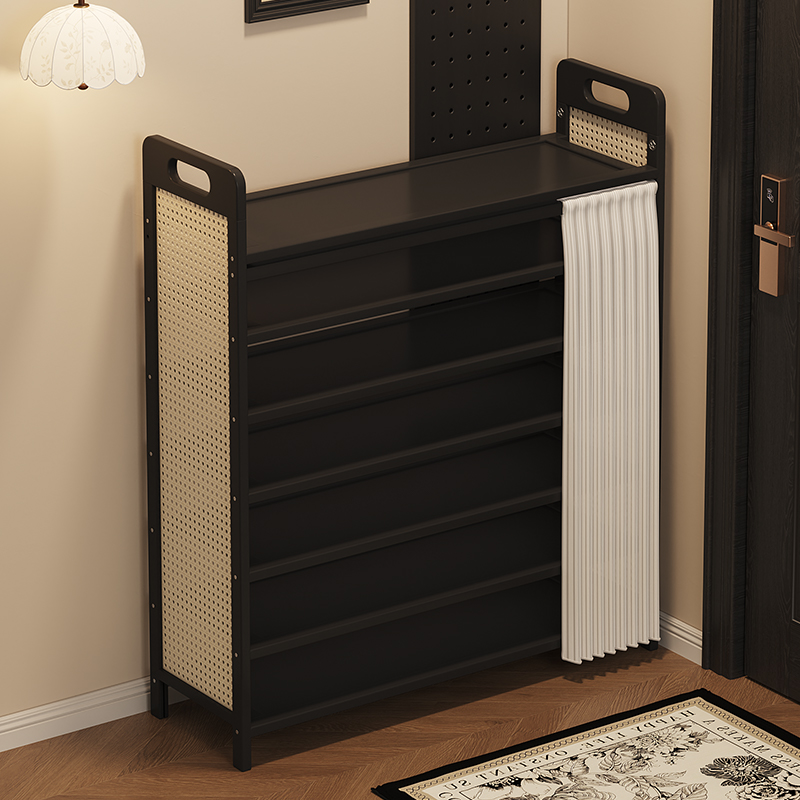 折叠鞋架家用门口入户好看多层免安装防尘简易鞋柜2025新款出租屋