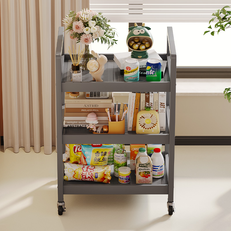 小推车零食置物架子玩具书包放置架可移动办公室杂物收纳架多层架