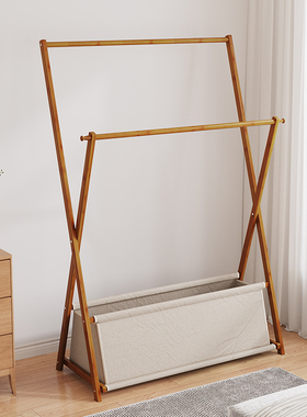 卧室可折叠挂衣架床边晚上放脱下的衣服神器衣帽架落地次净晾脏衣