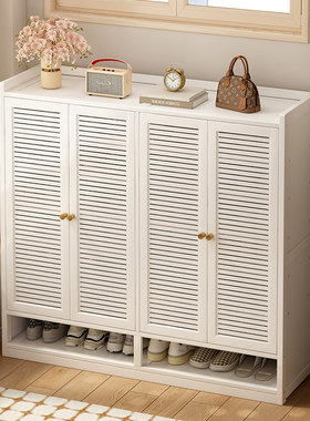 家用门口鞋架带门入户多层鞋柜楼道走廊2025新款简易收纳一体靠墙