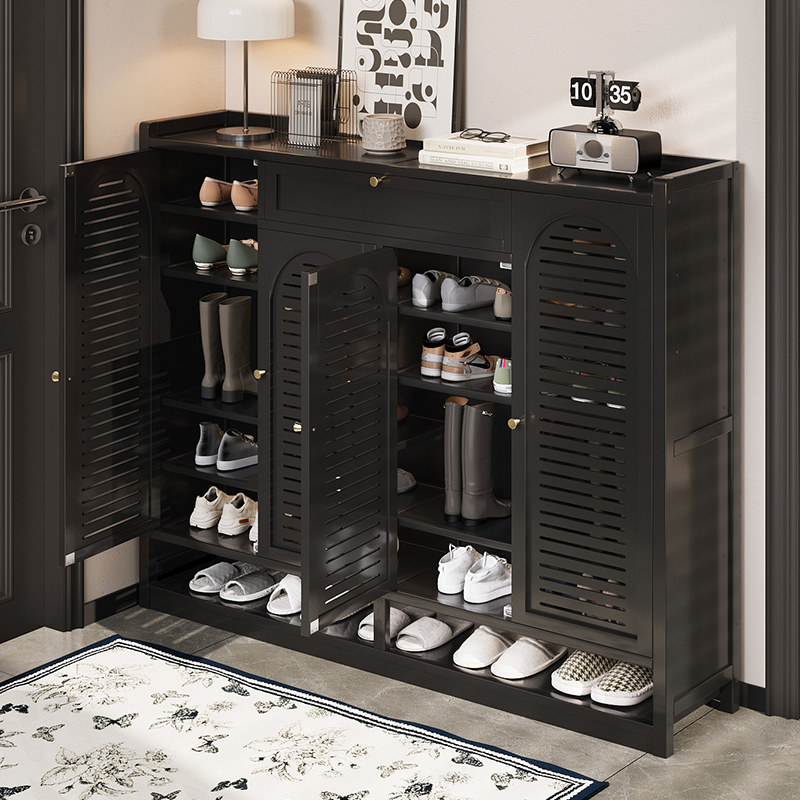 鞋架多层家用门口简易鞋柜出租房用入户门玄关中古风鞋子收纳架子,住宅家具,鞋架,淘宝优惠券,粉丝福利购,淘宝优惠卷