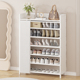 架子免安装 2024新款 爆款 家用门口折叠鞋 白色简易鞋 柜多层出租房竹