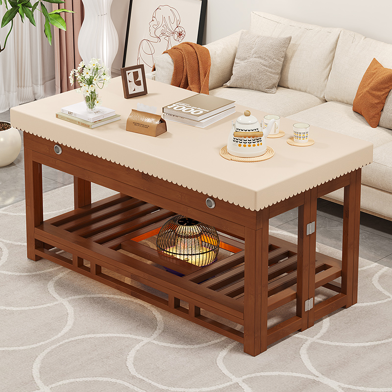 竹中生智可折叠烤火桌长方形