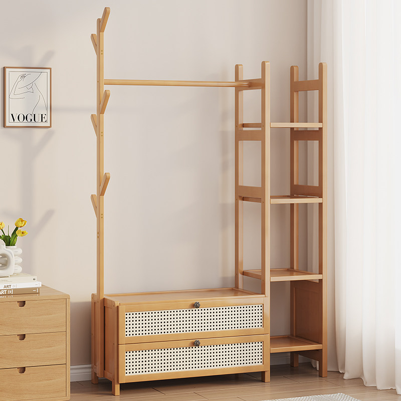 竹中生智收纳楠竹衣帽架工厂直销