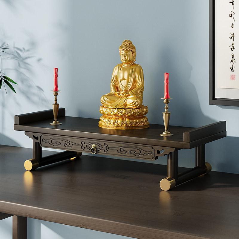 供桌佛台家用家庭贡台供香桌案台经济型新中式香火桌摆佛架财神爷