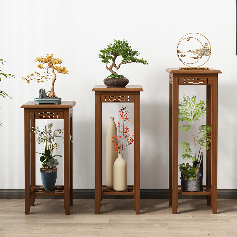 竹中生智新中式落地花架子