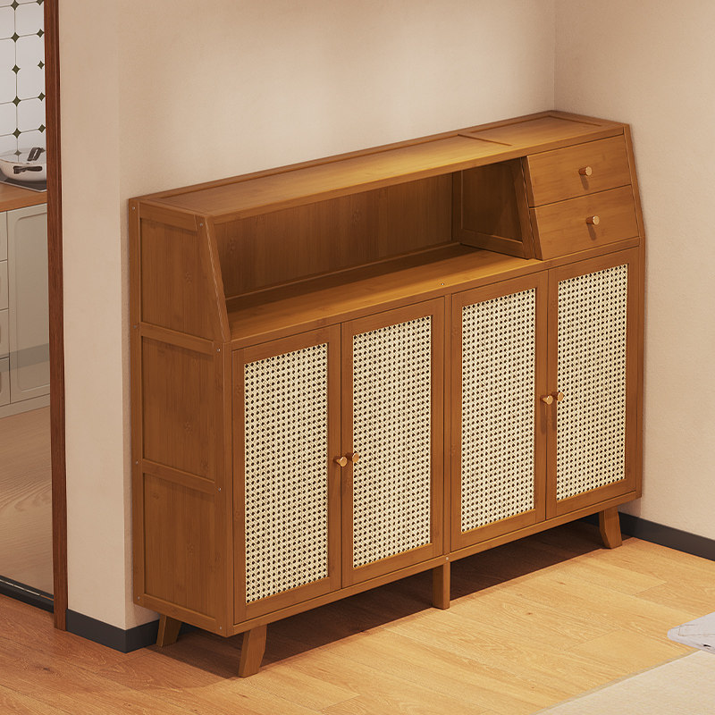 厨房置物架多功能餐边柜中古风微波炉烤箱收纳柜调料品拐角放置架,厨房/烹饪用具,厨房置物架/置物柜/角架,淘宝优惠券,粉丝福利购,淘宝优惠卷