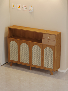 2025新款客厅餐边柜储物柜靠墙一体水吧台小户型厨房边柜窄柜收纳