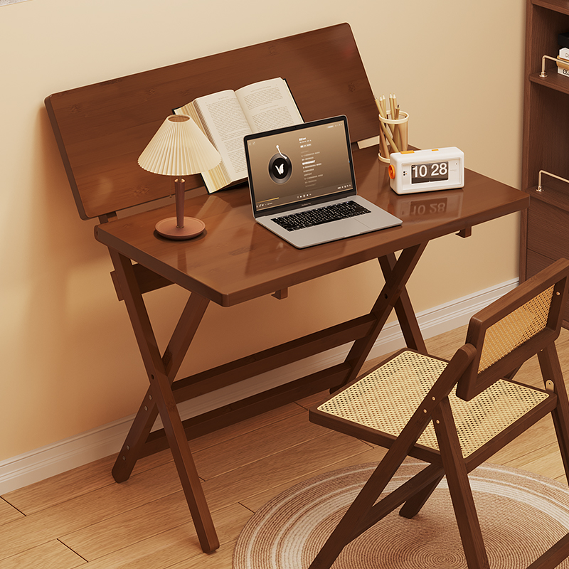 折叠书桌茶桌一体中古风长桌子