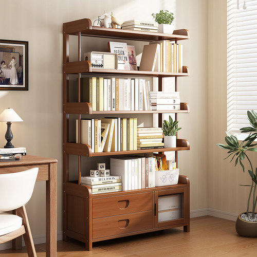 落地书架置物架客厅多层储物架