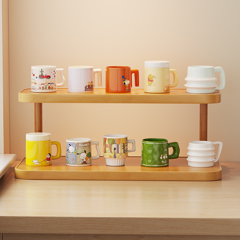 杯子收纳置物架桌面多层