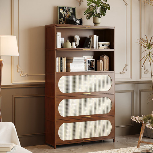 竹中生智楠竹书柜中古风设计