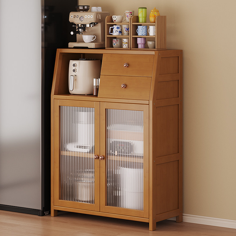 中古风餐边柜靠墙一体储物柜客厅水吧台置物柜餐厅多功能收纳边柜