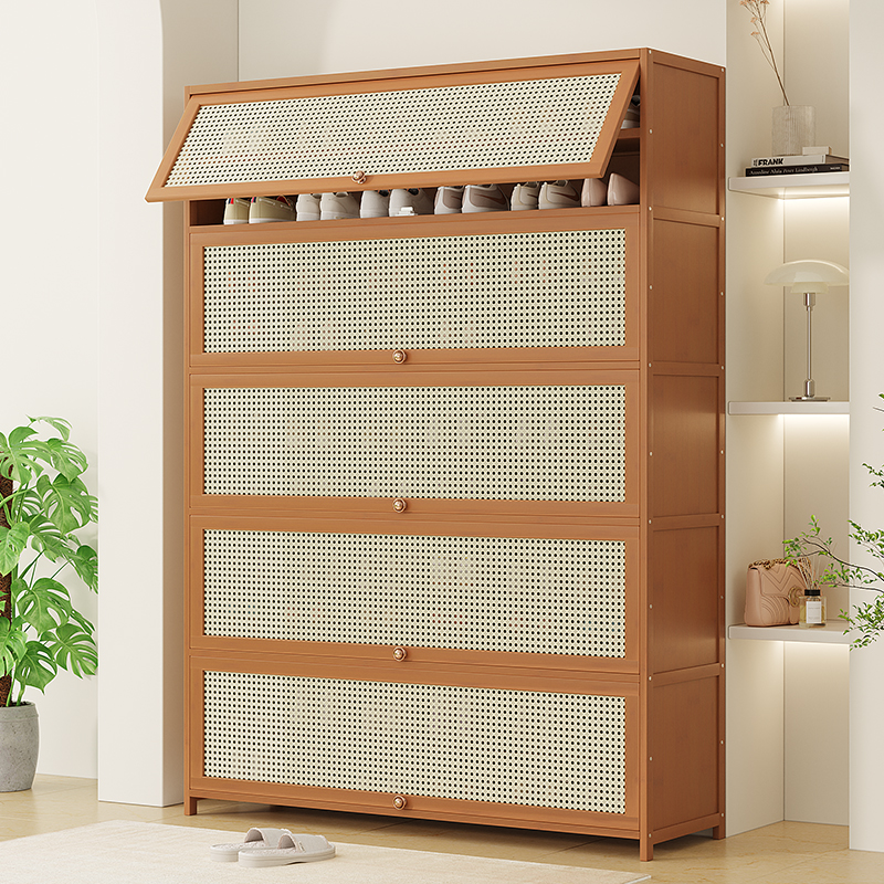 竹中生智多层带门立式鞋柜