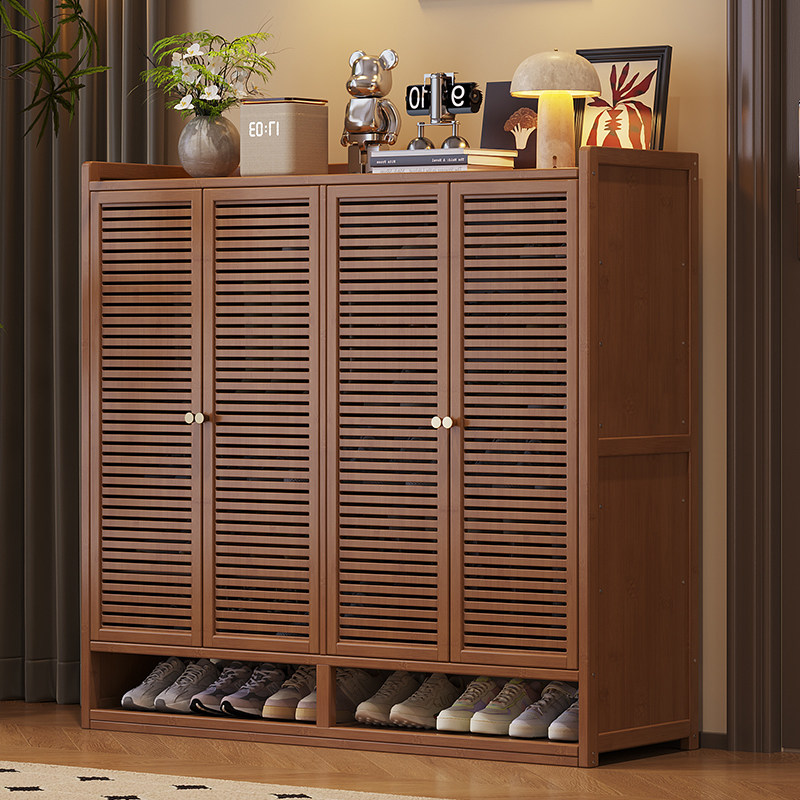 鞋柜家用门口收纳柜一体靠墙鞋架入户门楼道2025新款超大容量多层