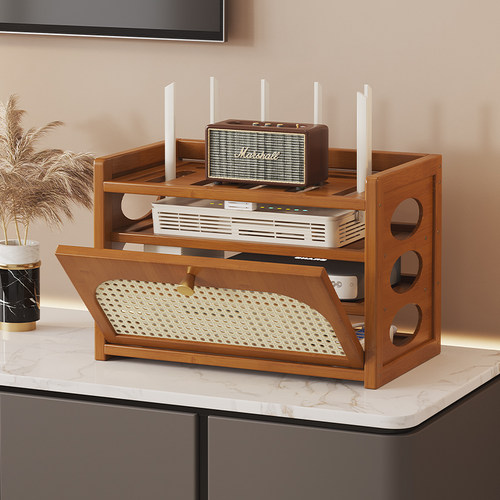 路由器放置架wifi置物架遮挡箱不伤墙无线光猫机顶盒隐藏收纳遮挡