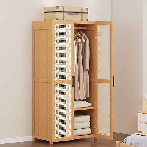 竹中生智楠竹现代塑藤门衣柜