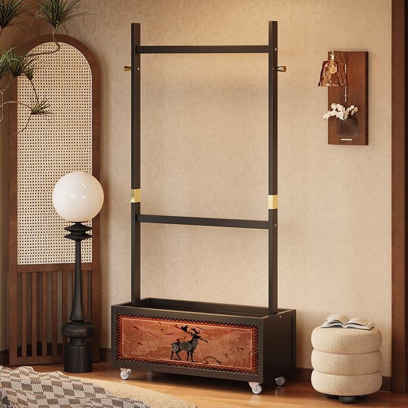 挂衣架落地卧室衣帽间中古风衣帽架置物2025新款床边放脱下的衣服,住宅家具,衣帽架,淘宝优惠券,粉丝福利购,淘宝优惠卷
