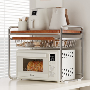 微波炉上方托盘烤箱悬空架客厅家用置物架悬吊架收纳架中古可抽拉