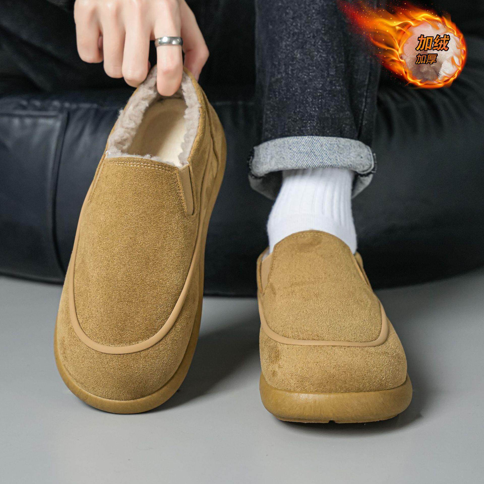 福建裕元合成鞋业官方旗舰店晋江运动鞋男2025新款冬季加绒勃肯鞋