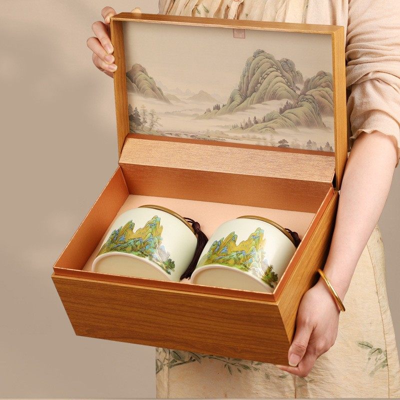 龙井茶礼盒装绿茶茶叶2025新茶正宗明前绿茶茶叶送礼长辈高档茶叶