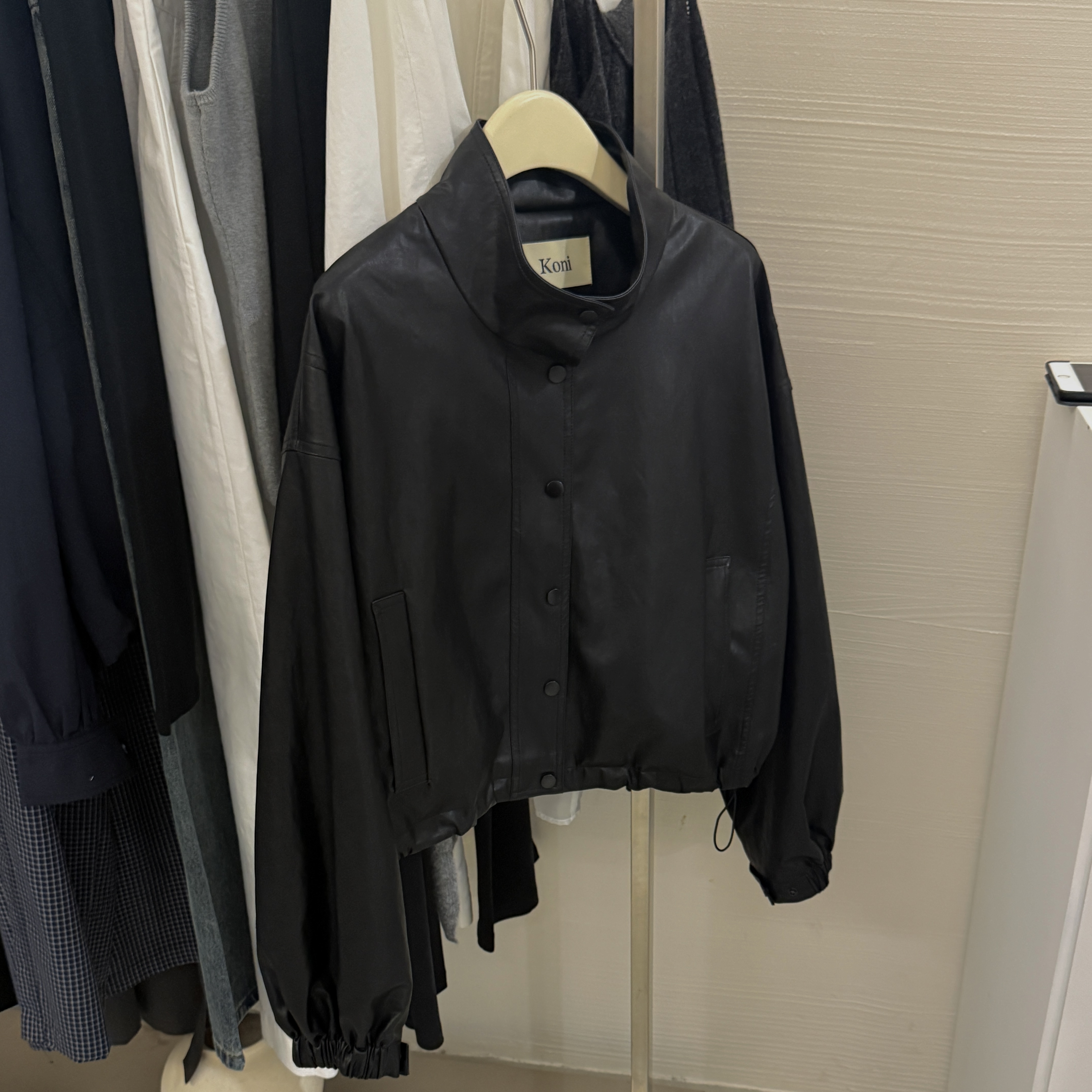 韩国2025气质宽松皮夹克复古时髦