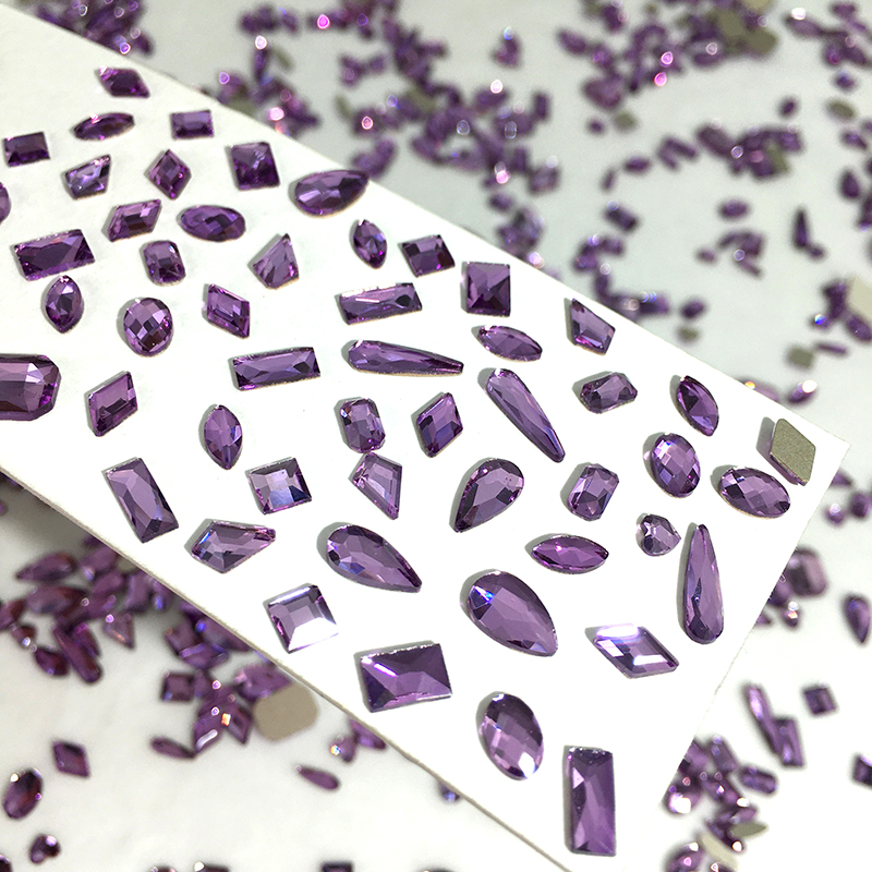 SUNLEAD义乌平底异形深紫兰美甲