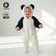 小猪大卫宝宝连体衣可爱造型春秋冬毛绒婴幼儿爬服保暖居家外出服