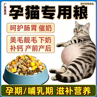 母猫孕猫专用猫粮哺乳期催奶下奶坐月子餐便宜大包装通用型满月后