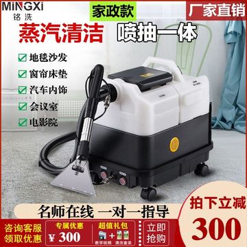 布艺沙发清洗机喷抽一体机地毯y窗帘床垫软装蒸汽喷抽吸清洁机商