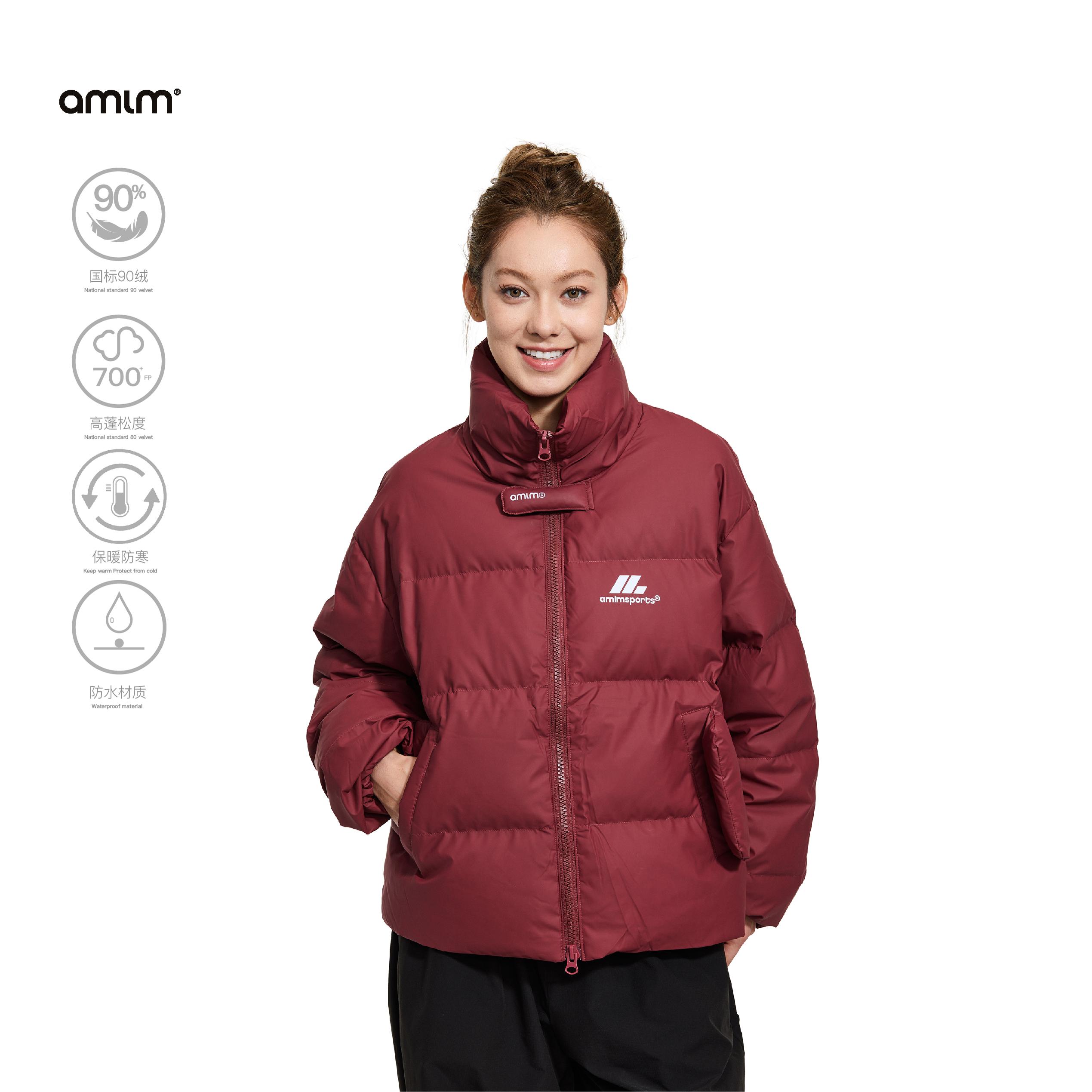 美式复古宽松羽绒棉服图片