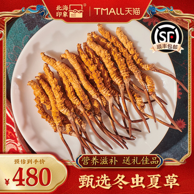 北海印象冬虫夏草干虫草断虫草营养滋补品送父母长辈送礼礼品礼盒
