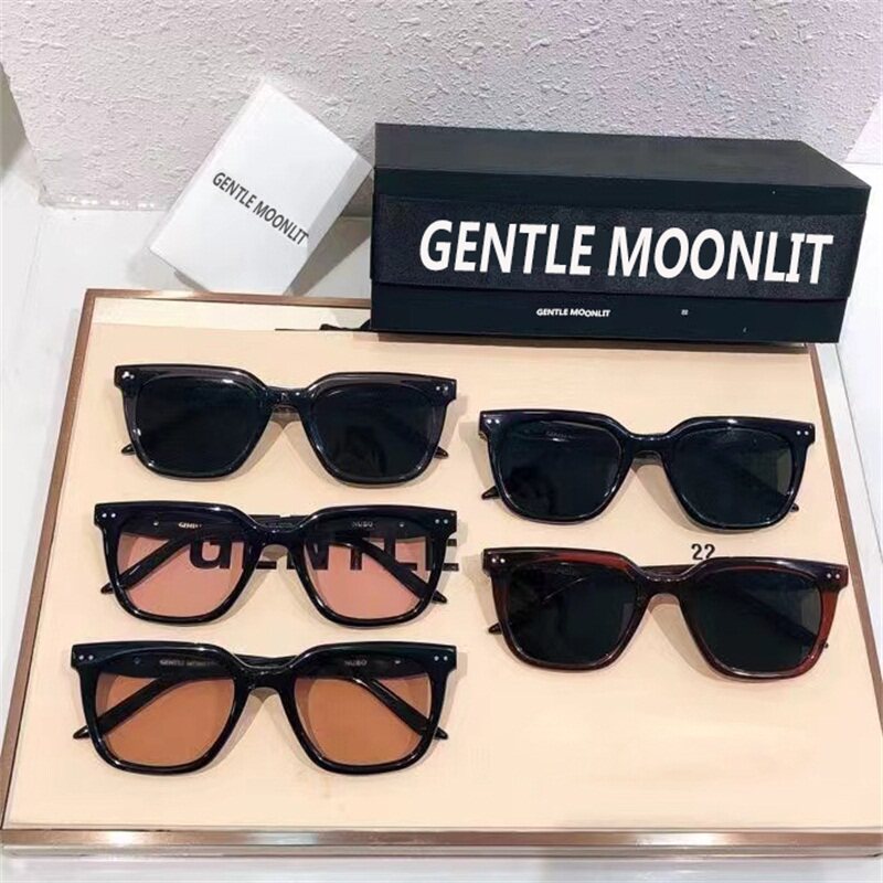 gm墨镜Nubo男女款素颜神器凹造型蔡板材司韩版V牌太阳镜防紫外线