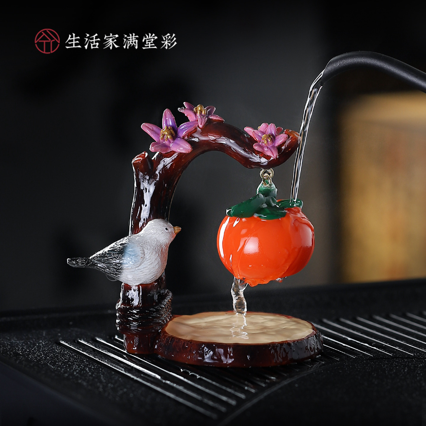 创意喜上眉梢茶宠摆件图片