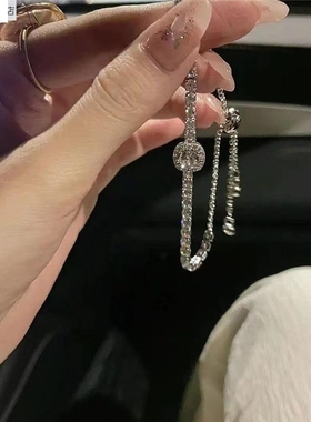 简约镶嵌锆石手链女八心八箭可调节手环新款新品爆款送女生闺百搭