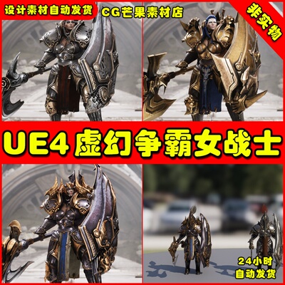 UE4魔幻风女战士女勇士UE5人物英雄角色 Paragon Terra