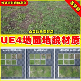 Vol. UE4地面草坪UE5地貌材质 Material Grass Landscape