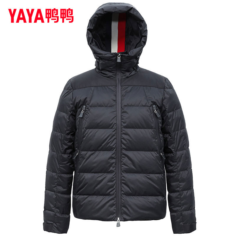 鸭鸭工装羽绒服男2025新款爆款连帽中长款潮保暖帅气男士冬季外套