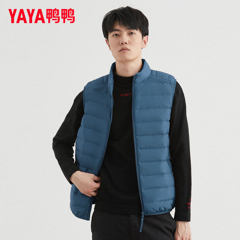 鸭鸭羽绒服男士短款秋冬内搭外穿轻薄款马夹马甲背心坎肩百搭外套