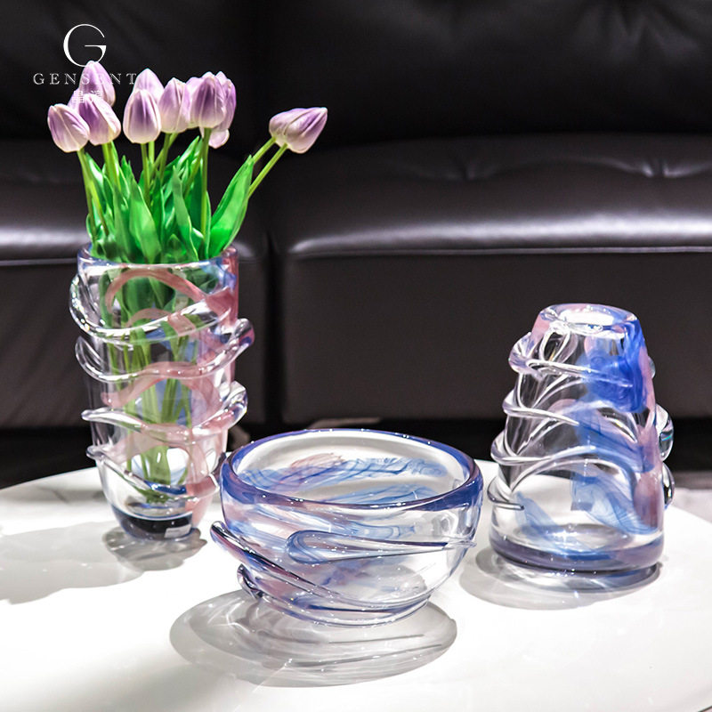 晶淳 梦幻美人鱼配色 小众设计感客厅水培郁金香轻奢大花瓶果盘,橡塑材料及制品,其他塑料制品,淘宝优惠券,粉丝福利购,淘宝优惠卷