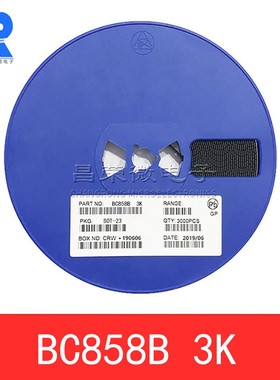 贴片三极管 BC858B 丝印3K 0.1A/30V PNP型 功率晶体管 SOT-23